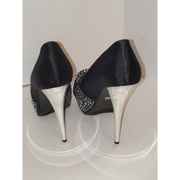 Deb Women's Shoes Stiletto Heels Bling Formal Party Platform Size 9 - Picture 5 of 12
